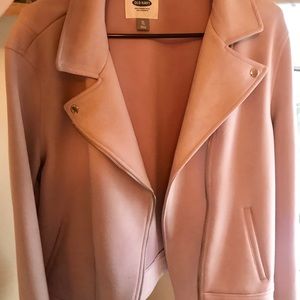 Blush pink old navy moto jacket